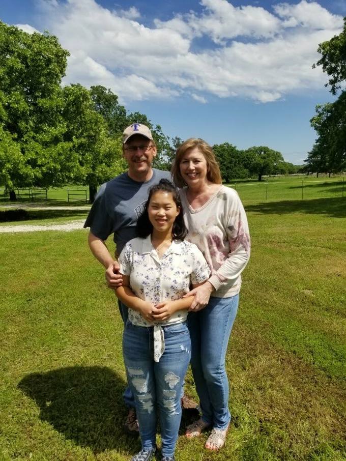 Sheriff Adam King with his wife and daughter